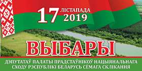Баннер выборы ДЕПУТАТОВ 2019 6000х3000мм на белорусском